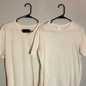 Two White Zara Shirts
